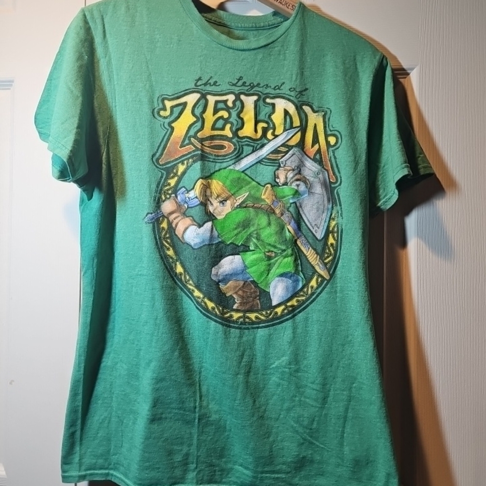 The Legend of Zelda Green Graphic T-Shirt